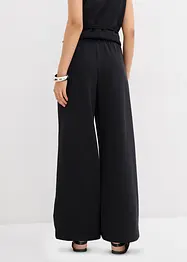 Pantalon large en maille piquée, bonprix