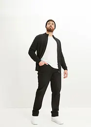 Gilet en maille de coton recyclé majoritaire, col montant, bonprix