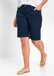 Bermuda paper touch en coton à taille confortable, bonprix