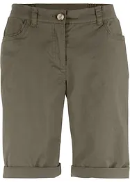 Bermuda paper touch en coton à taille confortable, bonprix