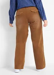 Pantalon large en velours côtelé extensible, bonprix