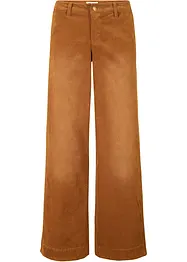 Pantalon large en velours côtelé extensible, bonprix