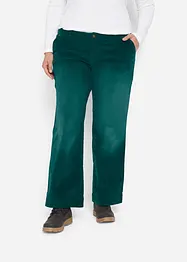 Pantalon large en velours côtelé extensible, bonprix
