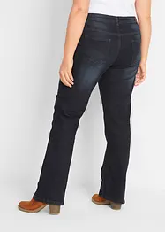 Jean bootcut taille mi-haute, extensible, bonprix
