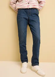 Jean droit taille mi-haute, thermique, bonprix