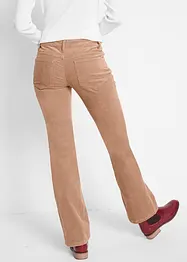 Pantalon bootcut en velours côtelé extensible, bonprix