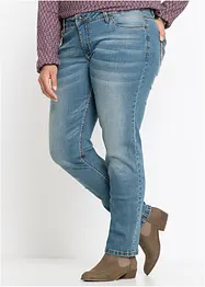 Jean droit taille mi-haute, extensible, bonprix