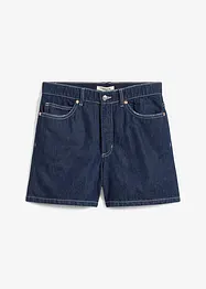 Short en jean taille haute, peu extensible, bonprix