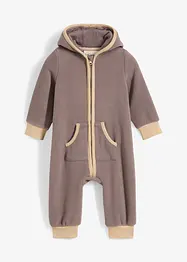 Combinaison en polaire avec capuche et application ourson, bonprix