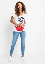 Jean skinny, taille mi-haute, raccourci, bonprix