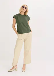 T-shirt avec détails au crochet, bonprix