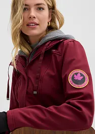 Veste longue en softshell déperlant, style 2 en 1, bonprix