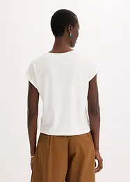 T-shirt en viscose mélangée à strass, bonprix