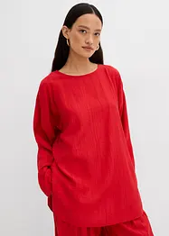 Blouse oversize en crépon de viscose mélangée, bonprix