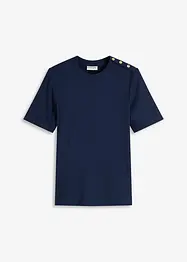T-shirt côtelé en viscose douce et extensible, bonprix