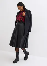 Chemisier en mousseline à détails smockés, bonprix