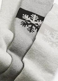 3 paires de chaussettes hautes thermiques avec intérieur éponge doux, coton majoritaire, bonprix