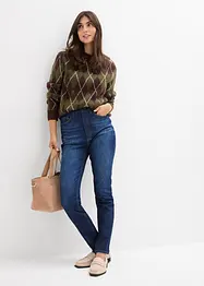 Jean skinny taille haute, cropped, bonprix