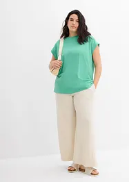 Lot de 2 T-shirts longs 100% coton, bonprix