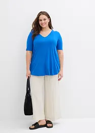 T-shirt long en viscose douce, bonprix