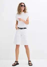 Bermuda à finition effilochée, bonprix