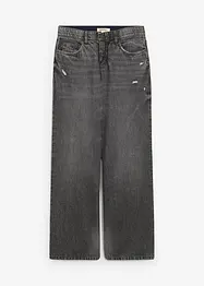 Jean large, taille mi-haute, en denim peu extensible, bonprix