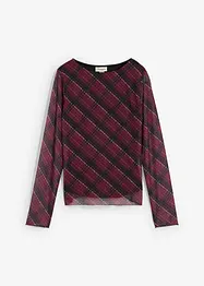 T-shirt manches longues en mesh fin, bonprix