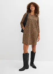 Robe courte en jersey aspect maille, bonprix