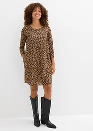 Robe courte en jersey aspect maille, bonprix