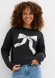 Pull en maille avec nœud, bonprix