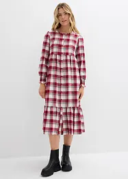 Robe midi en flanelle, bonprix