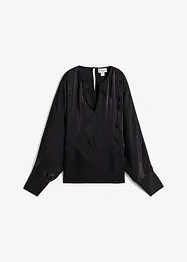 Blouse légèrement satinée en viscose mélangée, bonprix