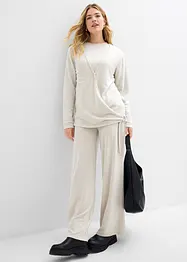 Gilet cache-cœur aspect maille, bonprix