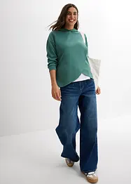 Sweat à capuche en douce viscose mélangée, bonprix