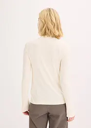 T-shirt col roulé avec boutons décoratifs, bonprix