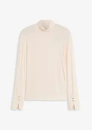 T-shirt col roulé avec boutons décoratifs, bonprix