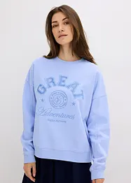 Sweat-shirt oversize 100% coton, bonprix