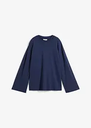 T-shirt manches longues en matière fluide, bonprix