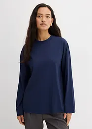 T-shirt manches longues en matière fluide, bonprix