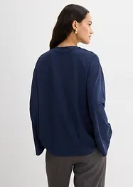 T-shirt manches longues en matière fluide, bonprix