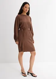 Robe courte et texturée en viscose extensible, bonprix