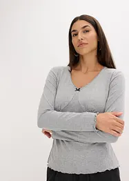 T-shirt côtelé, bonprix