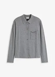 Gilet en fine maille à col chemise, bonprix