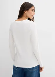 T-shirt manches longues en viscose extensible, bonprix