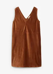 Robe chasuble en jersey velours côtelé, bonprix