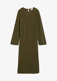 Robe midi aspect froissé, bonprix