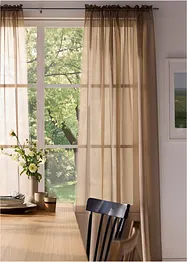 Lot de 2 voilages unis, bonprix