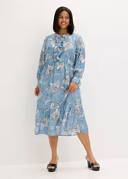 Robe longue en fine viscose mélangée, bonprix