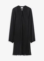 Robe courte plissée en mousseline, bonprix