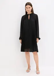 Robe courte plissée en mousseline, bonprix